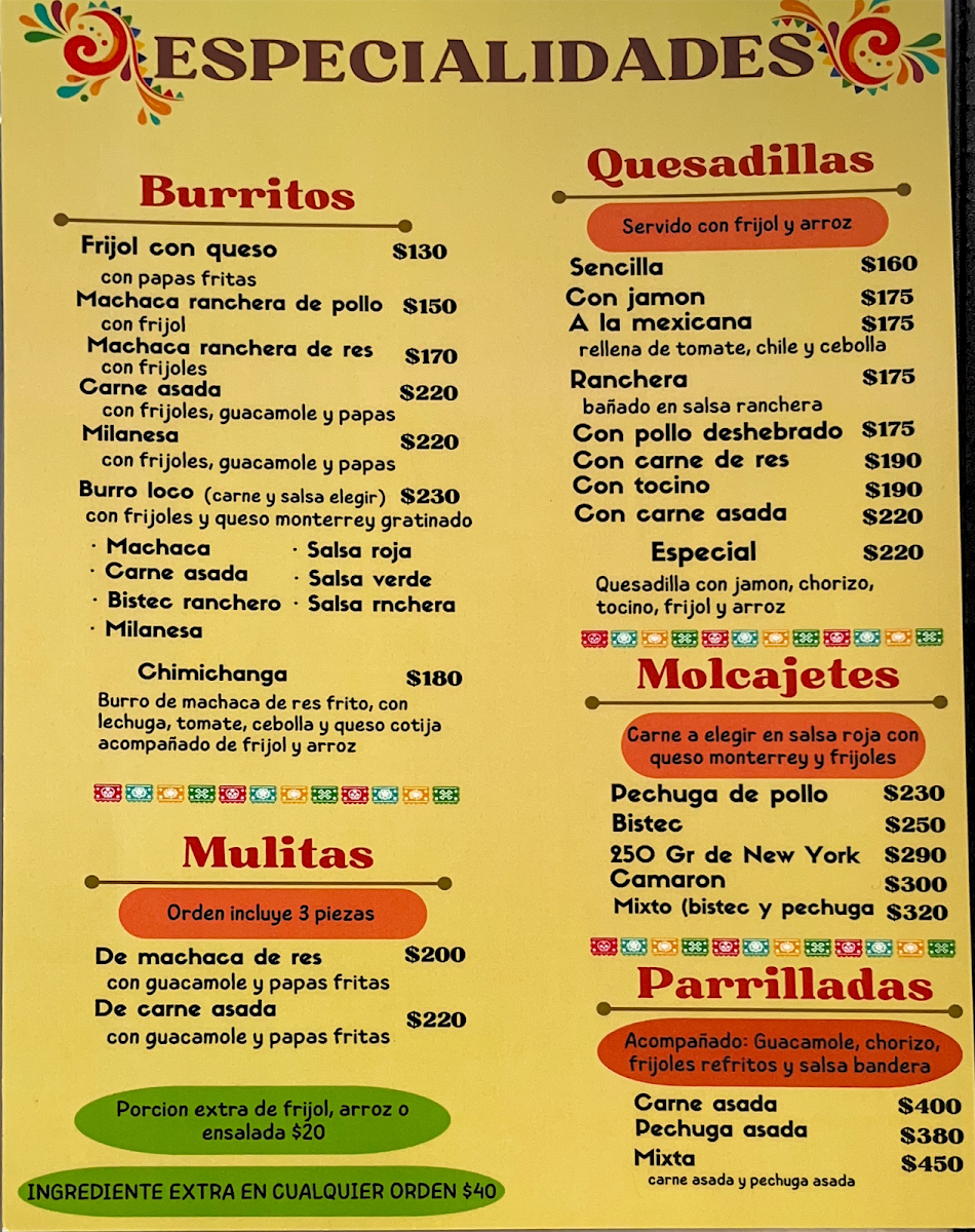 Restaurant Lupita's Menu - Image 5